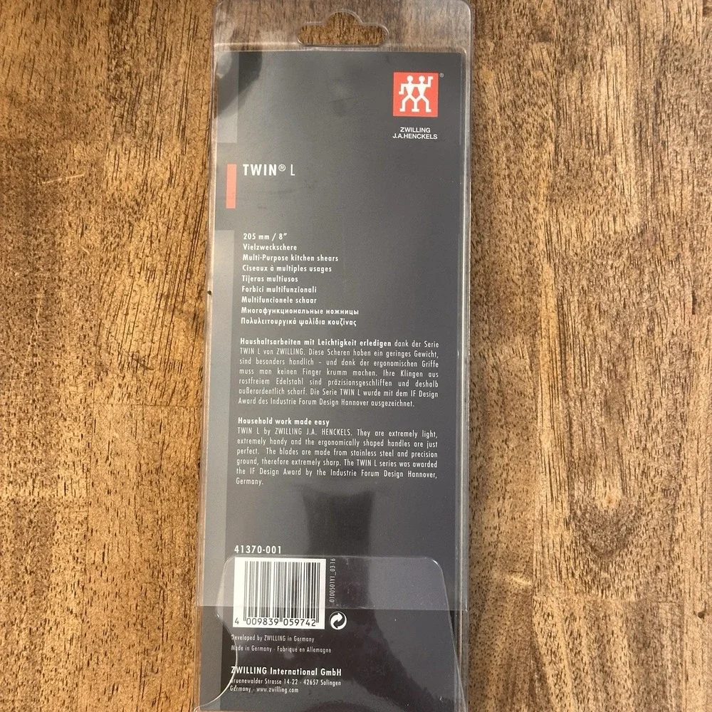 Zwilling J.A. Henckels Twin L Multi-Purpose 8 Inch Kitchen Shears 41370-001 NEW